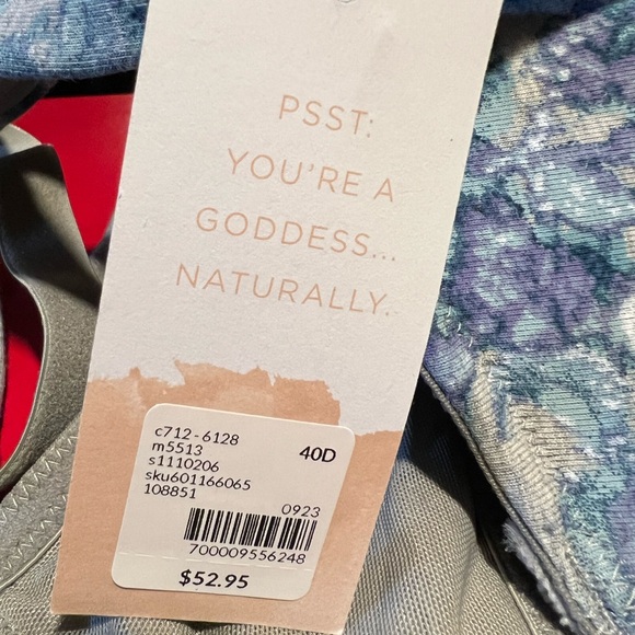 Cacique Lane Bryant women’s 40D floral bra - Picture 2 of 4